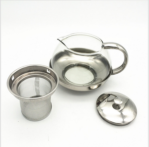 Teiera in Vetro Resistente al Calore e Acciaio Inossidabile con Filtro e Infusore, Articoli Promozionali Lihong - Product Image 6