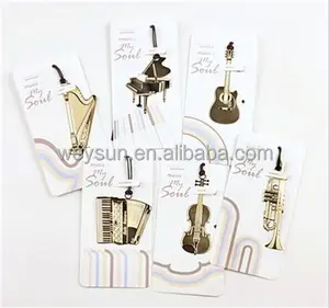 संगीत वाद्य बुकमार्क धातु बुकमार्क शास्त्रीय बुकमार्क
