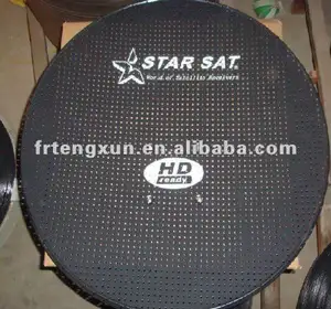 KU mesh satellite dish with hole