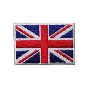 Wholesale Custom <strong>UK</strong> Heart-Shaped Flag Stitch Embroidered Patches Felt Fabric Iron on <strong>Jackets</strong> - Product Image 2