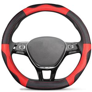 Personalizada de fábrica de deportes D-en forma de cosido a mano de cuero de microfibra <span class=keywords><strong>coche</strong></span> cubierta del <span class=keywords><strong>volante</strong></span> del <span class=keywords><strong>coche</strong></span> - Product Image 3