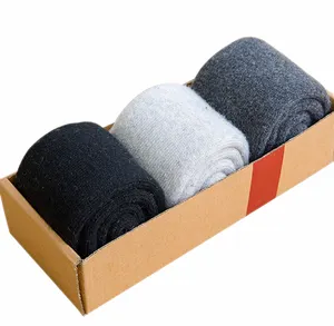 Chaussettes thermiques personnalisées en laine mérinos pour hommes, chaud, en laine d'hiver