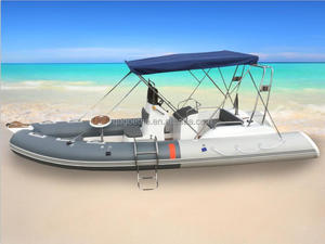Meilleure vente RIB580B coque en fibre de verre gonflable PVC Tube bateau à rames Premium Yacht pour les sports nautiques - Product Image 3