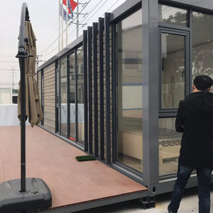 Casas prefabricadas modulares con marco de metal, contenedor de envío, casa aislada de techo plano gable prefabricada para Dubái - Product Image 6