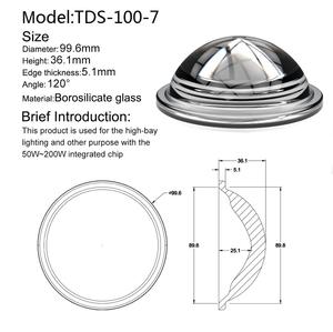 Anit Dazzle/Anti-abbagliamento 120 grado 66mm lente in vetro Led con kit - Product Image 5
