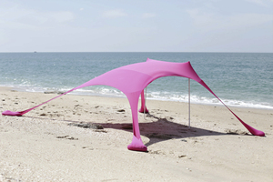 Tente de plage neuve en gros avec ancre de sable, auvent portable, abri solaire, tente de plage pop-up en tissu UV50 - Product Image 2