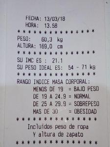 DHM-15 Idioma Español de altura de peso con IMC funciones - Product Image 6