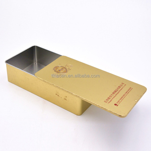 Caja de hojalata <span class=keywords><strong>rectangular</strong></span> para productos de salud, tapa deslizante grande - Product Image 1
