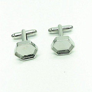 Hexágono diseño al por mayor base de la mancuerna en latón para la inserción de madera - Product Image 1