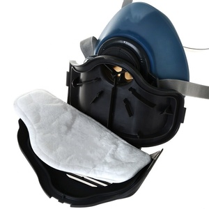 Mascarilla industrial de silicona antipartículas, mascarilla de gas antipolvo de media cara - Product Image 3