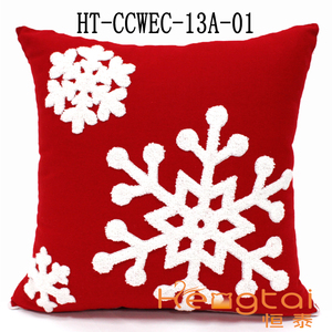 <span class=keywords><strong>Funda</strong></span> de cojín decorativa con bordado de lona de algodón para Navidad, <span class=keywords><strong>funda</strong></span> de almohada de lujo, HT-CCWEC-03 de salida al por mayor/13-A-01-10 - Product Image 5