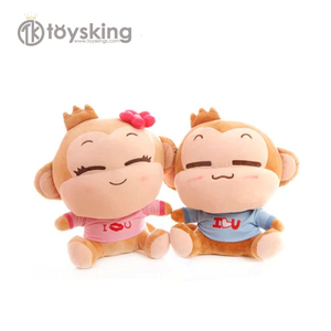 Couette de <span class=keywords><strong>singe</strong></span> en peluche personnalisée en Offre Spéciale avec t-shirt et impression de chiffres remplie de coton PP - Product Image 4