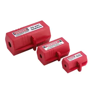 Industrial OEM Cheap Price Polypropylene Material Red Electrical Plug Lockout