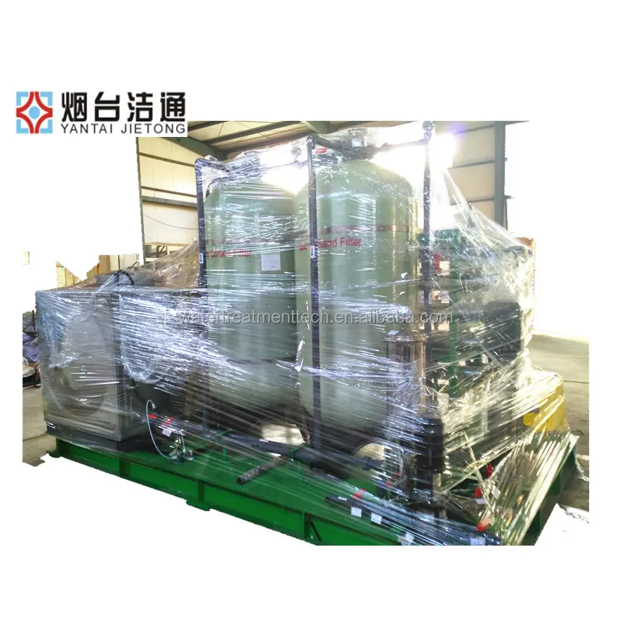 Yantai jietong agua salada desalinización ro planta bien sal subterráneas de tratamiento de agua ro sistema
