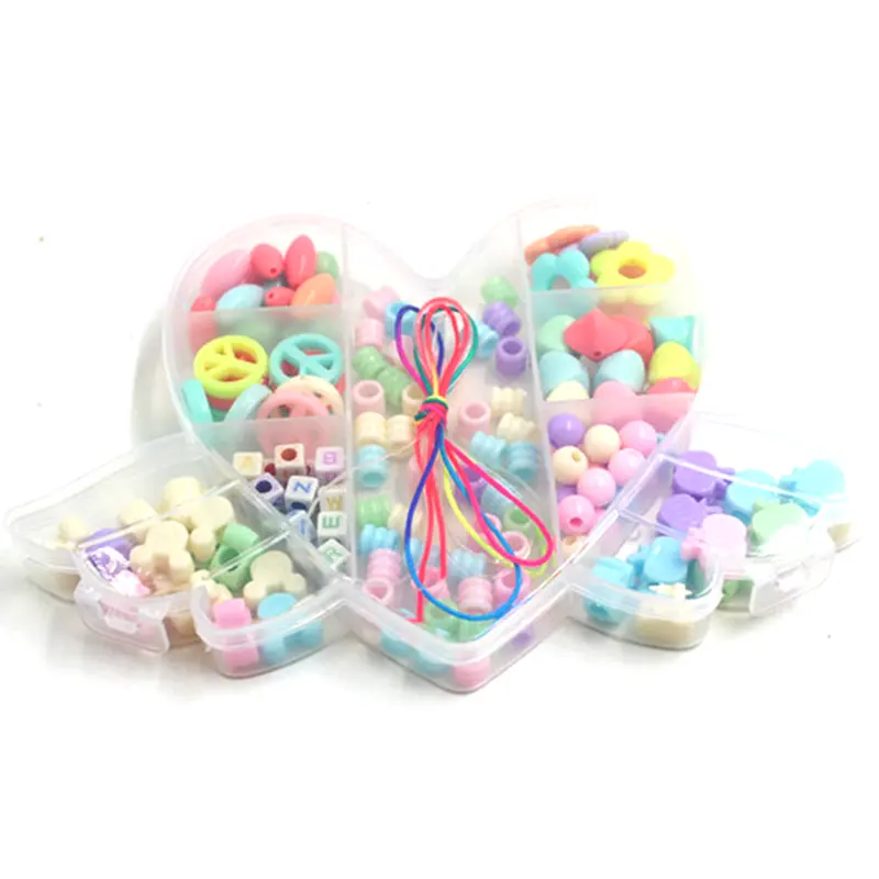 Children Jewelry Kids Gift Different Shape DIY Kit Beaded Necklace Pendant Charms for Jewelry Making