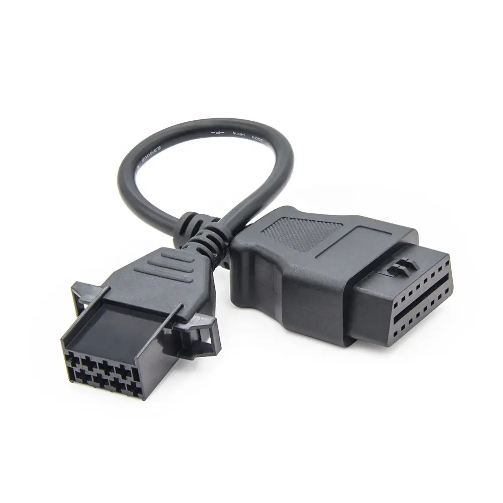 Alat Diagnostik Truk, Kabel Konektor Diagnostik 8pin Ke 16pin OBD2 TCS untuk Pembaca Kode Volvo 12V 10*4*2Cm 0.1Kg