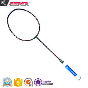 Raquette <span class=keywords><strong>de</strong></span> <span class=keywords><strong>badminton</strong></span> Esper 58 grammes 9U en fibre <span class=keywords><strong>de</strong></span> carbone, professionnelle, super légère, en graphite, avec cordage 30LBS pour adulte - Product Image 4