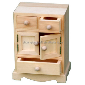 Solid Wood <strong>Small</strong> <strong>Chest</strong> with Drawers, <strong>Small</strong> Wooden Drawers Cabinet Wooden Box Storage Box - Product Image 6