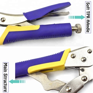 Heavy Duty Double Material Curved Jaw Locking <strong>Pliers</strong> <strong>Set</strong> for Welding - Product Image 5