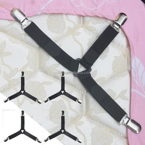 3 Modèle Triangle Lit Feuille Clip Porte-Pinces À Lit Couverture Attaches avec des Agrafes En Métal (Lot de 4)-Gardez Votre Feuille en Place! - Product Image 4