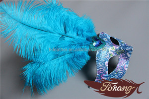 Comercio al por mayor Tela Del Ajuste Grande Máscara de Plumas de Avestruz Para la despedida de Soltera de Suministros - Product Image 6