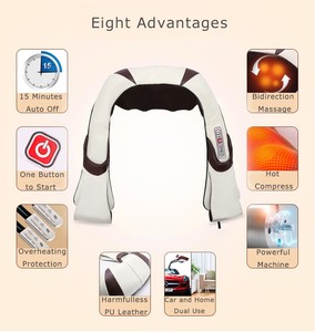 Vibromasseur électrique sans fil, appareil de massage des épaules et du dos, pétrissage avec chauffage, santé, mains libres, meilleur produit - Product Image 3