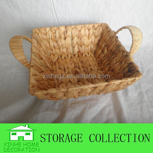 XH Water Hyacinth seagrass wicker cestino portaoggetti per pane alla frutta intrecciato a mano - Product Image 2