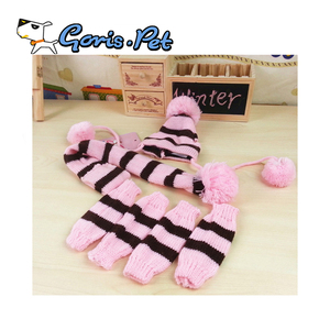 Conjunto de accesorios <span class=keywords><strong>para</strong></span> mascotas, <span class=keywords><strong>gorro</strong></span>, bufanda, bufanda, lana caliente <span class=keywords><strong>para</strong></span> invierno - Product Image 5