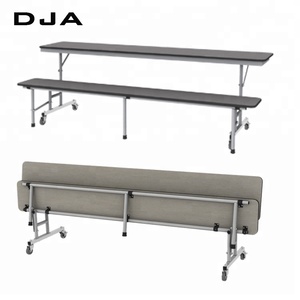 Mesa <span class=keywords><strong>de</strong></span> comedor móvil, Banco <span class=keywords><strong>de</strong></span> aula, mesa <span class=keywords><strong>de</strong></span> picnic plegable y sillas, mesa <span class=keywords><strong>de</strong></span> estudio, <span class=keywords><strong>muebles</strong></span> escolares modernos, versátil, 3 en 1, <span class=keywords><strong>de</strong></span> Metal - Product Image 1