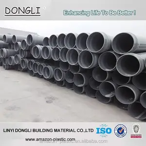 Tubería de plástico para sistema de drenaje de agua subterránea, gran diámetro, gris, 500mm, PVC