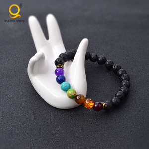 2018 vogue bijoux bracelets hommes pierre volcanique bracelet - Product Image 1