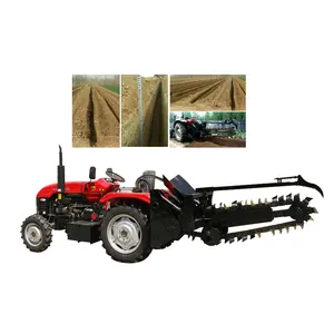 PTO Driven Type Chain Ditcher Walking Behind Trencher Water Pipe Ditching Machine