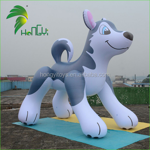 Hongyi-<span class=keywords><strong>globo</strong></span> inflable gigante de PVC, juguete de Husky gris, gran oferta - Product Image 1
