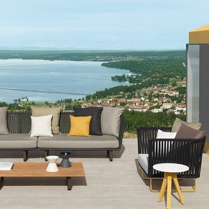 Meilleure vente moderne extérieur patio <span class=keywords><strong>salon</strong></span> canapé réglage meubles extérieur <span class=keywords><strong>jardin</strong></span> corde aluminium sectionnel canapé ensemble - Product Image 2