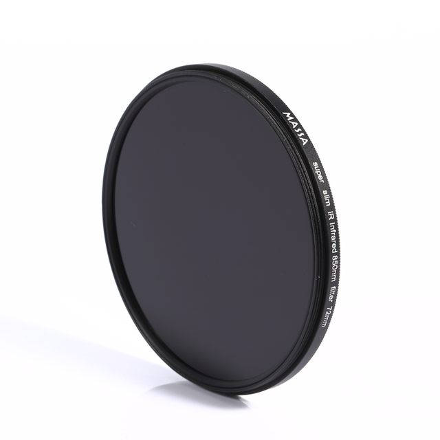 MASSA Photographic Equipment Digital Camera Accessories Cnc Hardware Processing Optical Glass 72mm 850nm Camera Lens IR Filter
