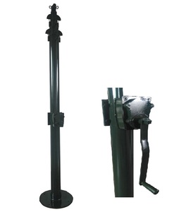 Mua 12 Chân 3 mét telescoping ánh sáng mast văn phòng phẩm tháp vớ<span class=keywords><strong>i</strong></span> nhãn hiệu quây winch CCTV Camera cực - Product Image 1