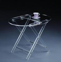 Table pliante de Bar, en acrylique, transparente, carrée, pour pique-nique, neuf, offre spéciale