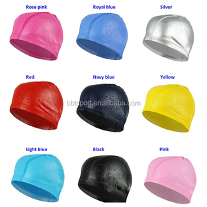 Gorro <span class=keywords><strong>de</strong></span> natación <span class=keywords><strong>de</strong></span> cuero sintético con revestimiento <span class=keywords><strong>de</strong></span> PU, gorro <span class=keywords><strong>de</strong></span> natación <span class=keywords><strong>de</strong></span> PU - Product Image 6