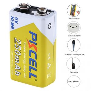 NIMH 250mAh 9v batteria ricaricabile ni-mh 9v 250mAh energia rinnovabile 9v nichel metallo idruro - Product Image 3