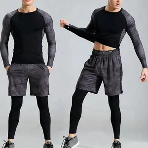 Großhandel Fitness Kleidung Workout Gym Kleidung Für Männer Langarm Shirts