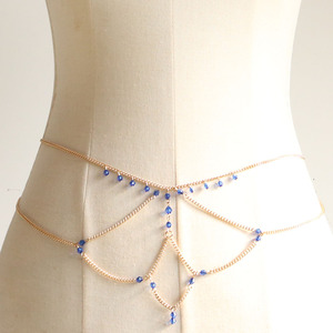 حزام معدني للخصر والجسم للنساء ، مجوهرات لآلئ لحفلات الزفاف والخطوبة - Product Image 1