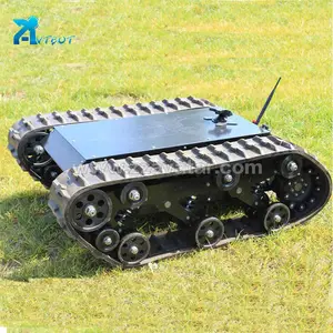 China Gute pädagogische RC Auto Bildung Roboter Chassis DTV Shredder Gummi ketten