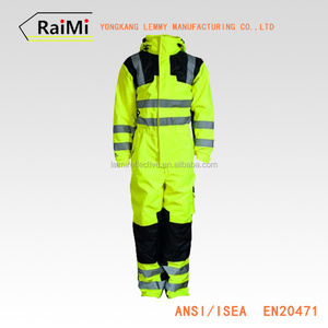 Más nuevo Hola Viz Seguridad Sobretodo Sobretodo Ropa de Trabajo Mono de Chaleco Reflectante de Seguridad de Construcción - Product Image 6