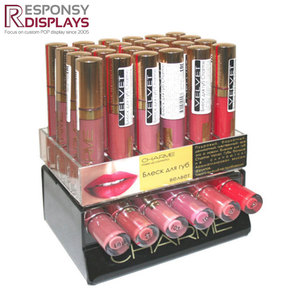 Acrylic Countertop Son môi hiển thị đứng với backboard đồ họa cho nhiều mỹ phẩm Lip Balm giới thiệu trong vẻ đẹp cửa hàng - Product Image 2