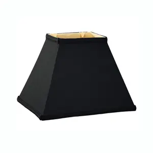 黒Table Ceiling Light Drum Frame Square Lamp Shade