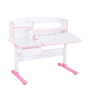 Table d'écriture réglable en bois et métal pour enfants, ensemble bureau et chaise, à usage domestique, hauteur - Product Image 3