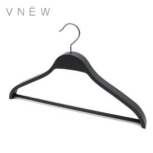 <span class=keywords><strong>Zara</strong></span> Style Flat Hogar Ahorro de espacio Camisa negra Abrigo Percha de plástico para ropa - Product Image 1
