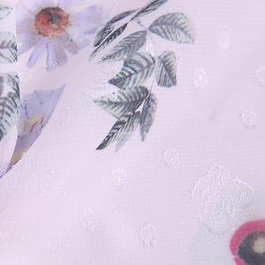 Vendita calda 100% poliestere tessuto chiffon di seta chiffon tessuto stampato floreale tessuto chiffon crepe per abiti - Product Image 5