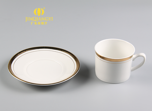 Set di Tazze da Caffè e Tè in Ceramica Porcellana Turca Araba di Lusso con Bordo Dorato, Vendita all'Ingrosso a Prezzi Convenienti - Product Image 4