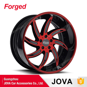 Jova forged cóncavo carreras barato <span class=keywords><strong>llantas</strong></span> de aleación negro y verde <span class=keywords><strong>llantas</strong></span> - Product Image 5